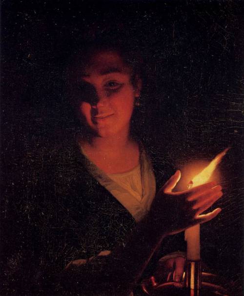 Young Girl with a Candle, Godfried Schalcken, ca. 1670-75