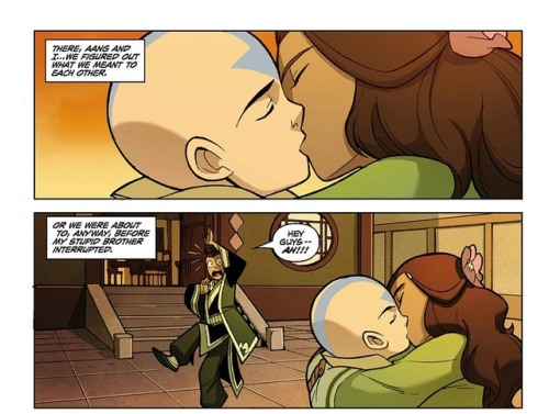 Some Of My Favourite Kataang Moments From The Comics.