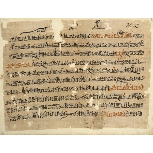 A poem on papyrus Probably from Memphis, Egypt 19th Dynasty, 1204 BC One of the first pieces of Egyp