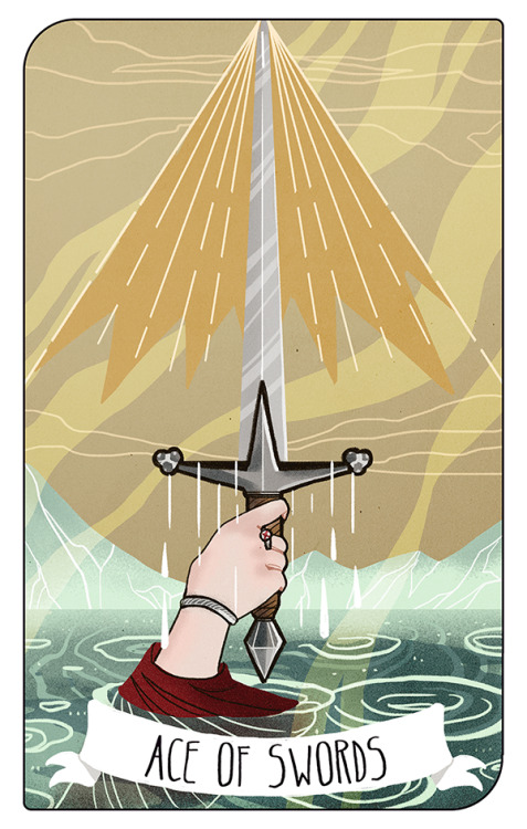 my new project “Forgotten legends tarot”.ACE OF SWORDS…and more things in my instagram! 