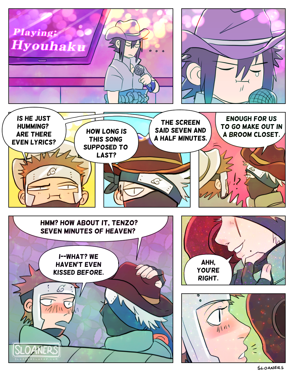 🎤✨karaoke cowboys✨🎤  a kakayama surprise comic commission for @loadbearinonion!!