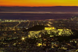 citylandscapes:  Athens at twilight 
