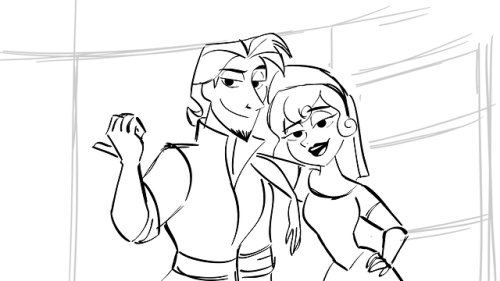 Revisions with the final animation from ‘Rapunzeltopia’!! It’s always really cool to see the differe