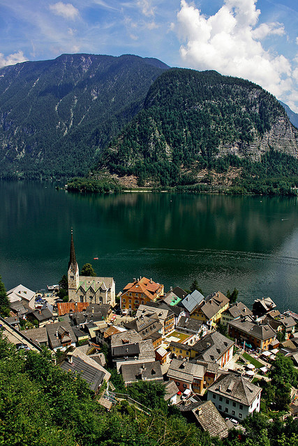 Hallstatt panoramic view / Austria