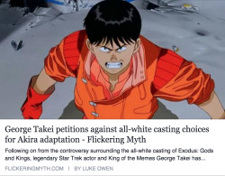 ultralaser:  orevet:  pinstripehourglass:  neuromaencer:  &ldquo;It originated in Japan, and, of course, it has a huge Asian fan following. But it’s the multi-ethnic Americans who are fans of Akira and manga.&rdquo; casting robert pattinson as tetsuo