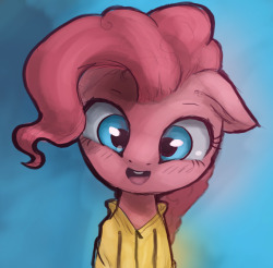 drawponies:  Pinkie sketch by Rain-Gear  Eee, cutiePinkie~ :3