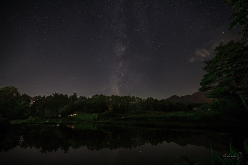 [ Milky way of Komagane ] 14mm, f/2.8, ISO 1600, 20sec Taken at Komagane, Nagano. 長野県駒ヶ根市にて。