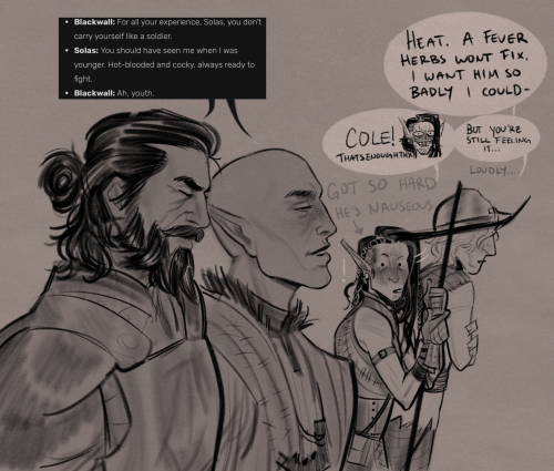 My Lavellan (Arla, He/him) Wants Solas So Bad It Makes Him Look Stupid