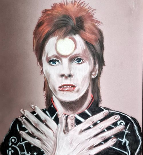 David Bowie, photo reference Sukita#art #artforcharity #pastelportraits #rockgodsandothericons #da
