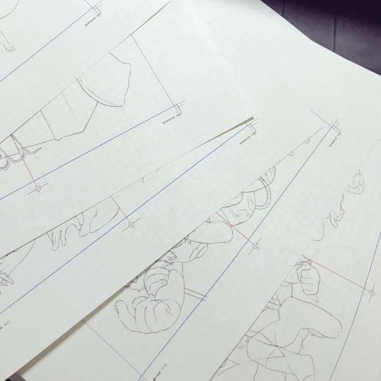 littlelarimar:  I’m 40/60 on the Jasper & Sugilite leaks for various reasons:  FOR:  Looks like the stage in production in which the animators trace out the storyboards that have been sent to them in pencil, so they can be coloured, if this is