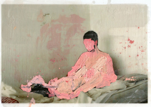 bombing:Columbian artist Lola has a knack for painting over sordid polaroid photographs, leaving eve