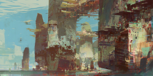 theoprins: Kite City - concept art for Guild Wars 2