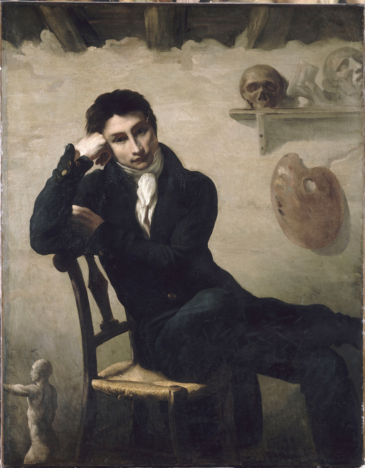 somanyhumanbeings:  Théodore Géricault (attributed to), Portrait d’un artiste