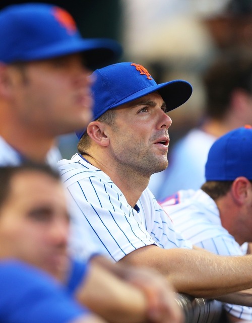 gfbaseball: David Wright watches from the dugout as the Mets topped the Padres 4-0  - July 28, 2015