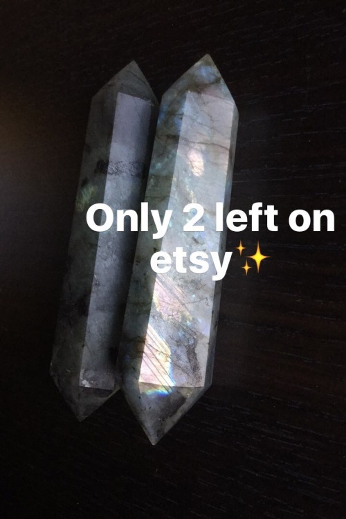 Only 2 of these labradorite wands left in our Etsy shop ✨ Visit us on Instagram - Etsy