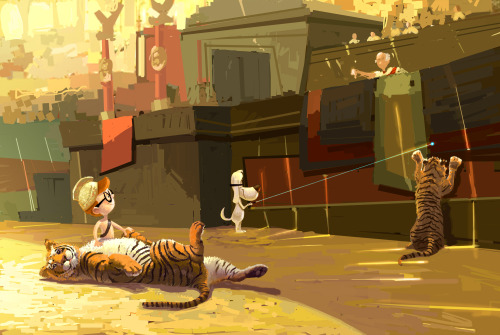 MR. PEABODY AND SHERMAN (2007) Photoshop Dreamworks Animation Early visual development for Peabody a