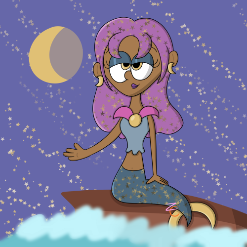 I did it on the final day, but I made a mermaid for Mermay! I decided to go via the Aesthetic Genera