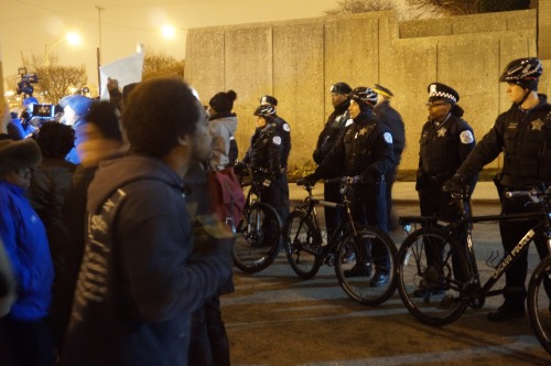 Last week I documented one of the many protests that are occurring in Chicago in relation to the gro