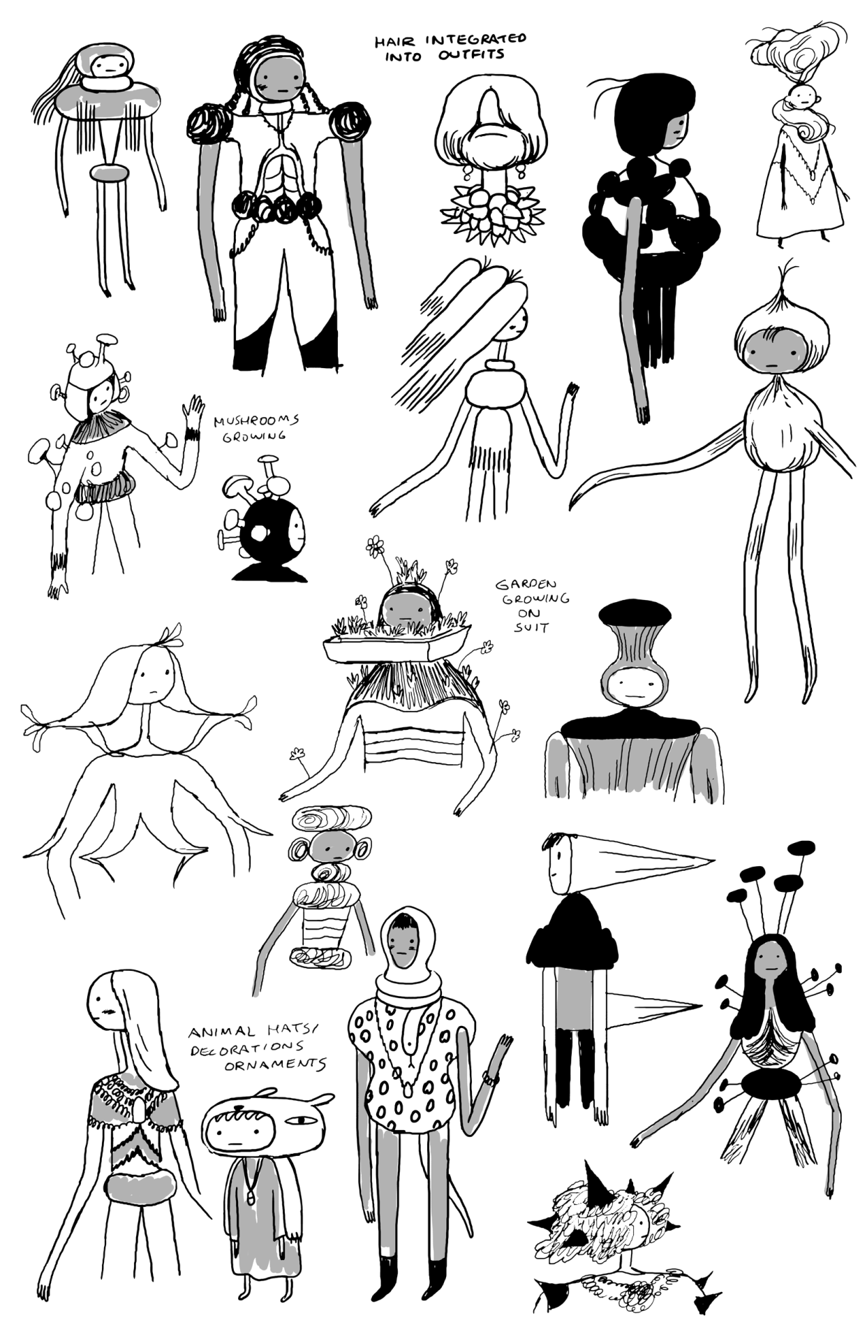 Islands concept art by character &amp; prop designer Michael DeForge