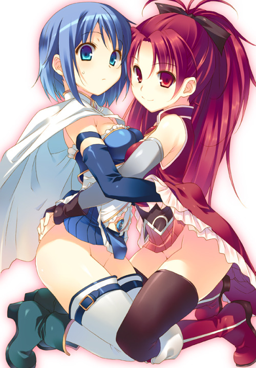 simplykasumi:KyouSaya<3 Never let go of each other. ^^Credit goes to Takeioki from pixiv.