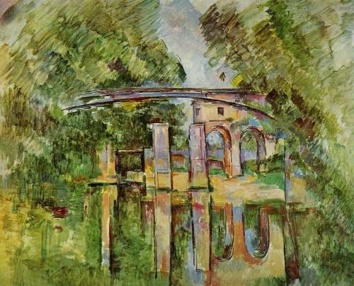 Paul Cézanne (French, 1839–1906) - Le Moulin brûlé à Maisons, c. 1894oil on canvas