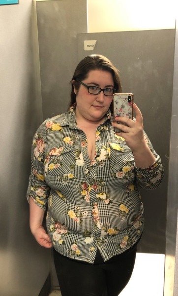 thegoodhausfrau:Dirty dressing room mirror and my new shirts. Gorgeous 