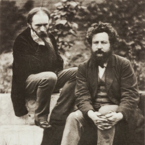 pre-raphaelisme:Pre-Raphaelite Brotherhood » Topsy and Ned (William Morris and Edward Burne-Jones) 