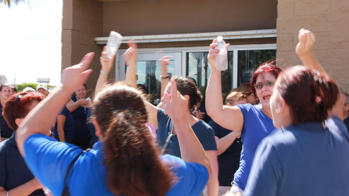 changewalmart:BREAKING! Walmart associates strike in Miami today: http://www.salon.com/2013/10/18/