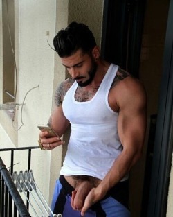 stratisxx:  Suck on this Greek stud’s big uncut cock