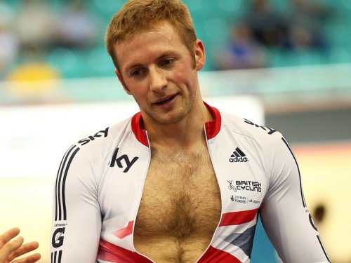 hairyathletes: Peekaboo  maleathleteirthdaysuits:  Jason Kenny (cyclist) born 23 March 1988 