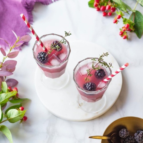 « Mocktail » (cocktail sans alcool) cranberry, mûres, &...