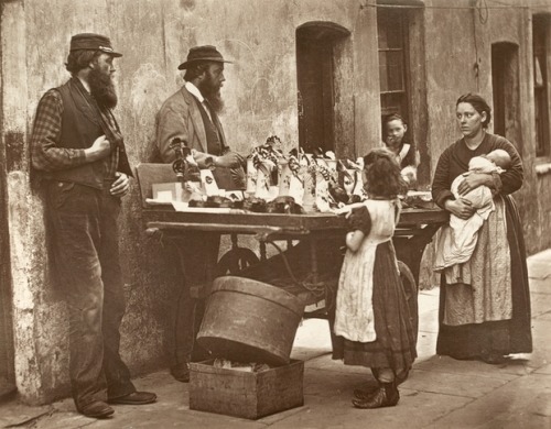 Dealer In Fancy Ware, (1877), from Street Life in London by John Thomson and Adolphe Smith:“The ac