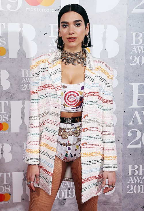 dua-source:DUA LIPA at the 2019 BRIT Awards adult photos