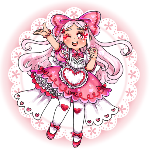  This was the pink magical girl from my dream! She was definitely a tribute to my 8yo niece who love