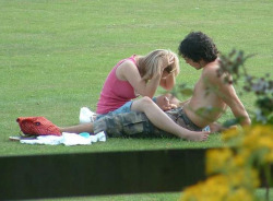 girlsadventures:  Girls Adventures: Watching Him Wank in the park