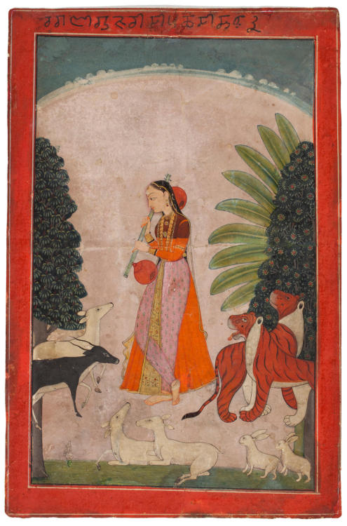 An illustration from a ragamala series: Gujara ragini