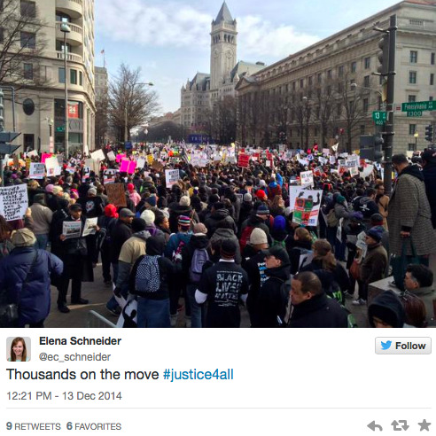 micdotcom:  18 #MillionsMarchNYC photos that prove anger about police brutality isn’t