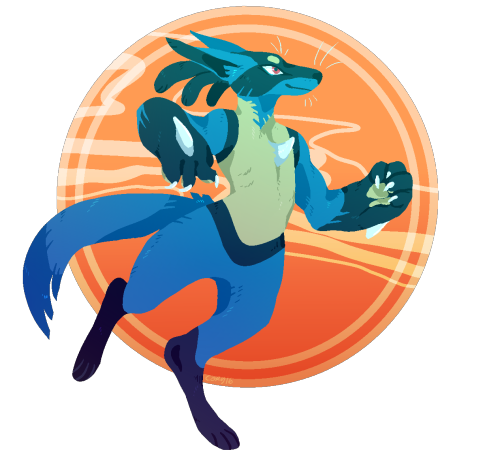 corycat90:  pixel lucario doodle for warm up today hope you guys are havin a good friday! 