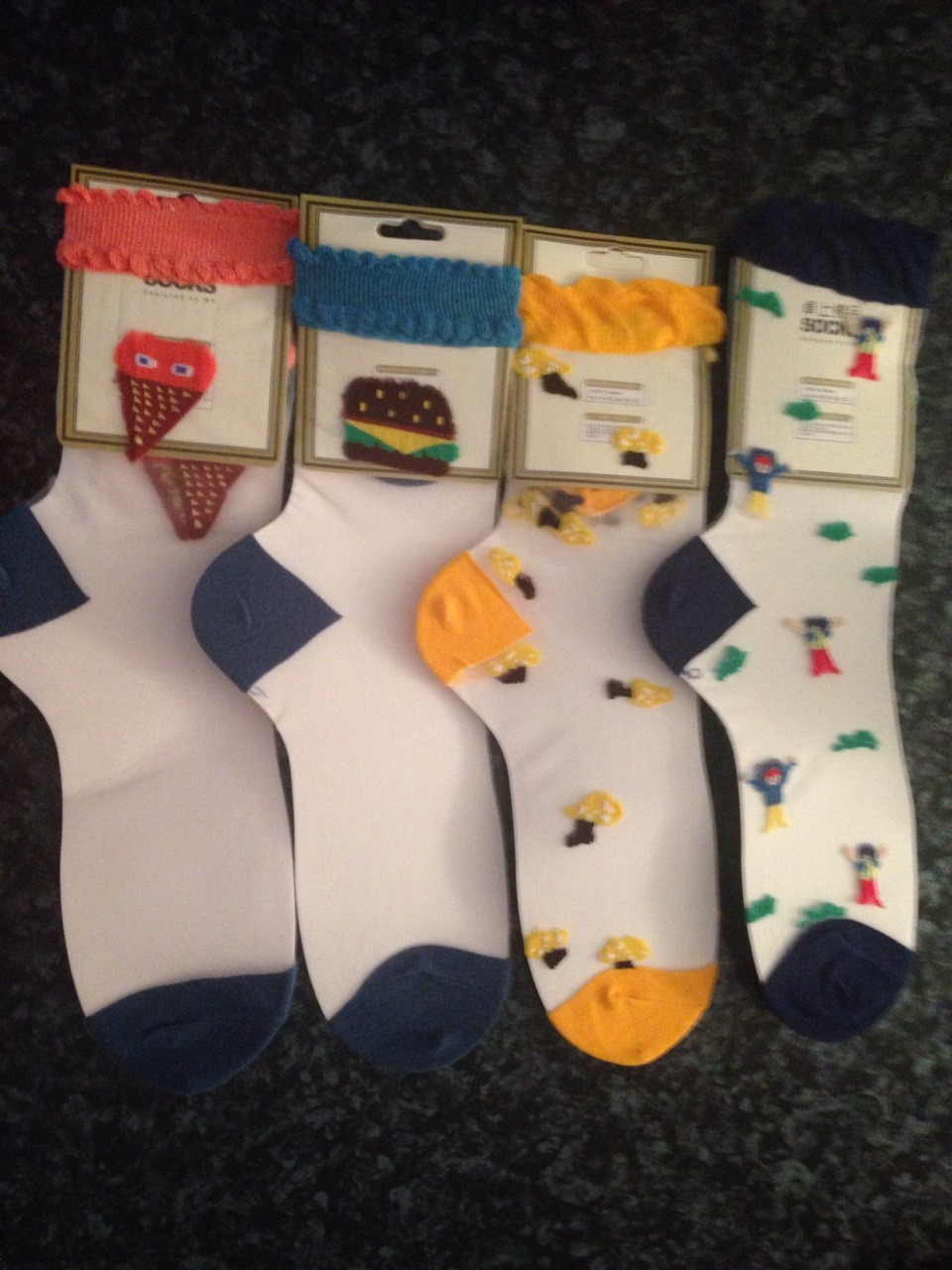 My recent sock frenzy!! 4pairs   doubles not featured&hellip; Let me know if
