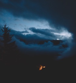 forrestmankins:  Clouds swallowing everything