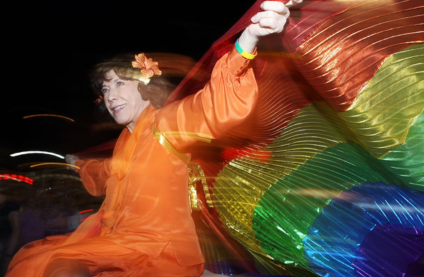 janecurtin: Lily Tomlin at the 2011 Sydney Gay &amp; Lesbian Mardi Gras Parade