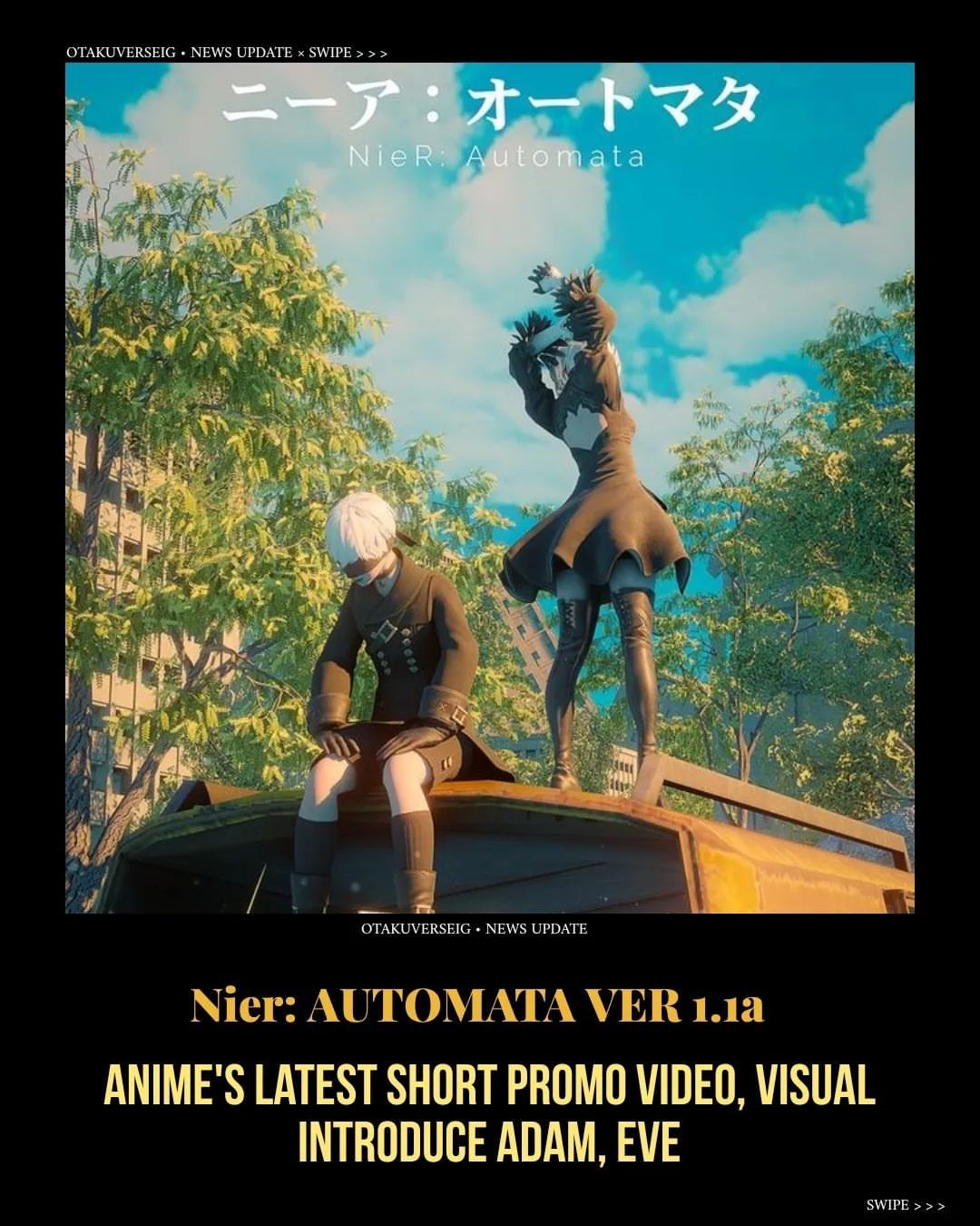 NieR:Automata Ver 1.1a Anime's Latest Short Promo Video, Visual