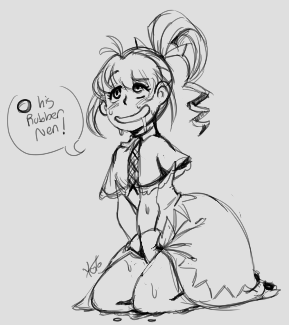 yotomore:Lewd Toonami doodles. Michiko &amp; Hatchin still remains one of my