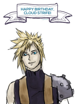 cynderbird:  HAPPY BIRTHDAY, CLOUD STRIFE! 