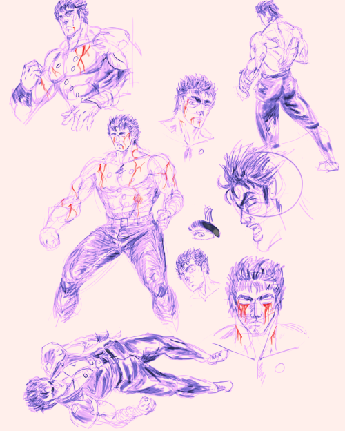 OK while I’m logged in, take this art dump from earlier this year. Read Hokuto no Ken