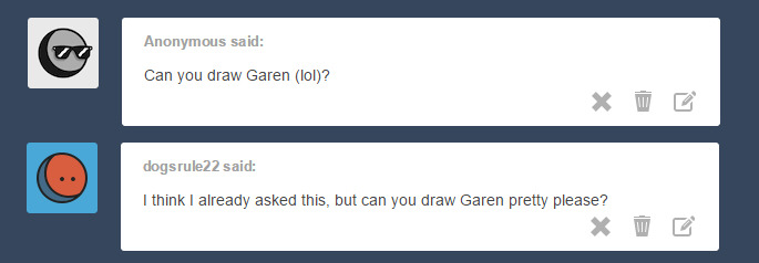 saitohamrau:  There were a many more requests for Garen over the past few days than