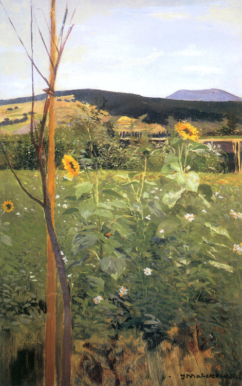 artist-malczewski: Sunflowers, Jacek Malczewski