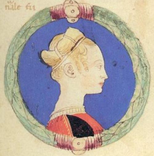 Illustrations from an Italian Renaissance manuscript “Genealogia dei Principi d'Este”, c. 1476