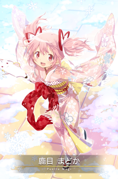 Here is the card art for Madoka Kaname (Haregi ver.)!This one is similart to regular Madoka’s card a