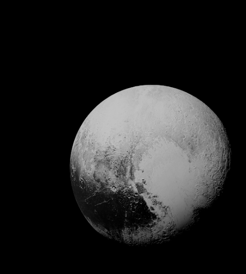ladystarks: Close-up view of Pluto